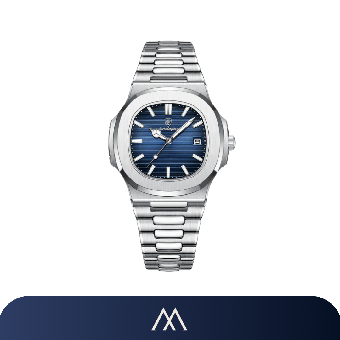 Veltic Venezia Steel Blue Stainless Steel Men's Watch