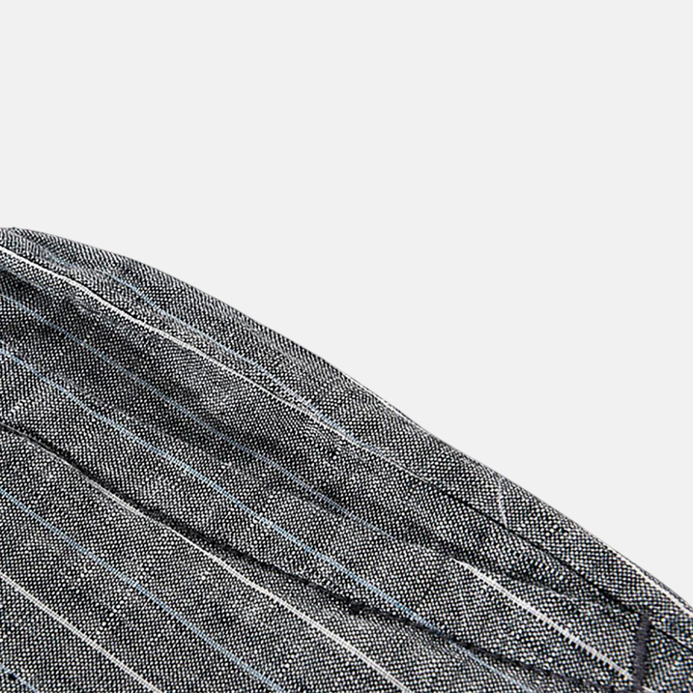 Men's Striped Linen Shorts - Veltic