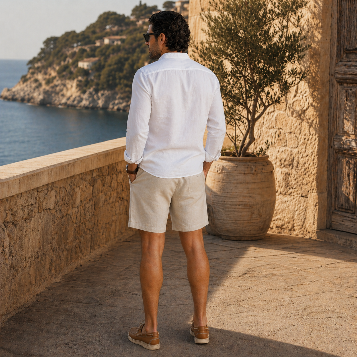 Veltic Riviera Saluzzo Men's Linen Look