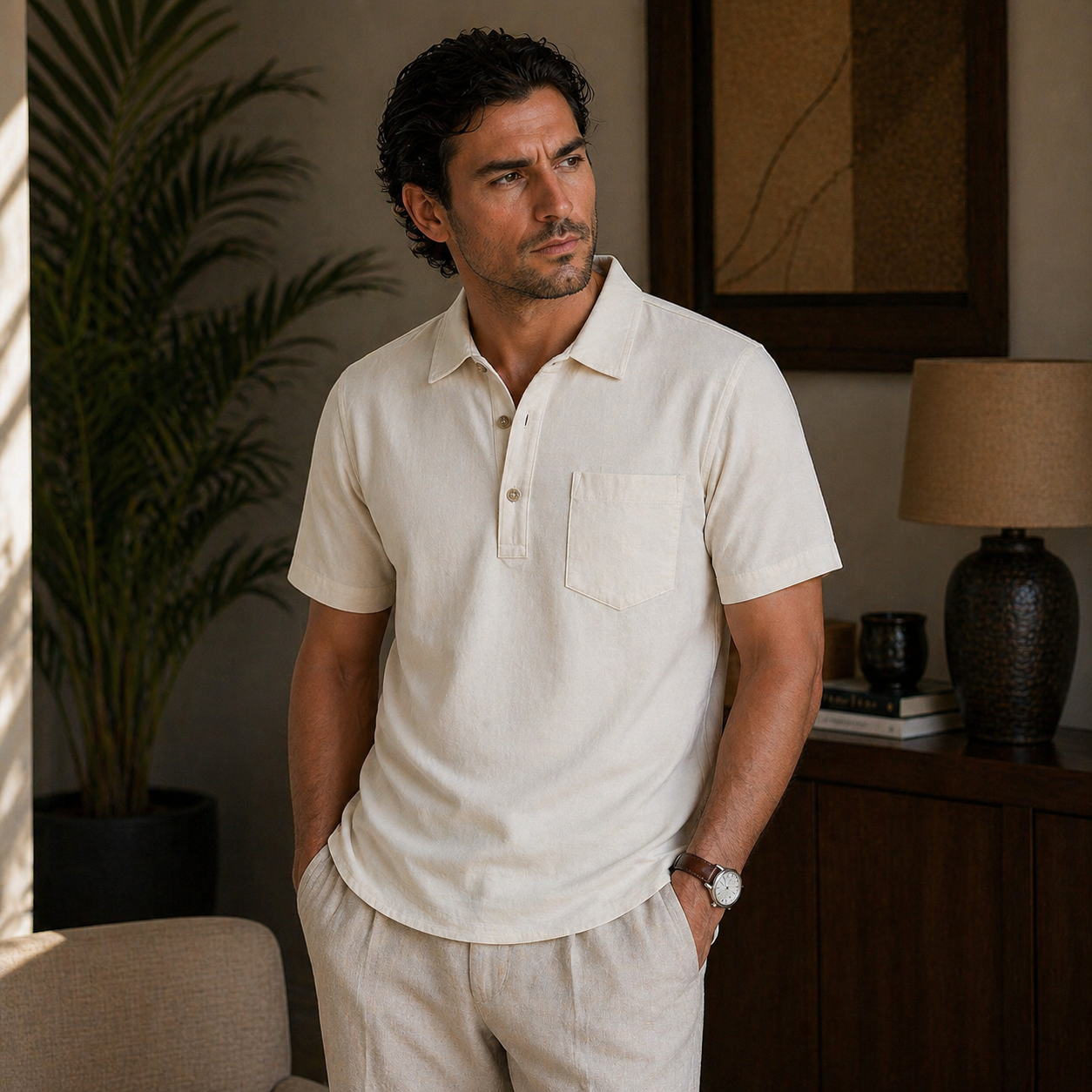 Veltic Positano Men's Linen Shirt