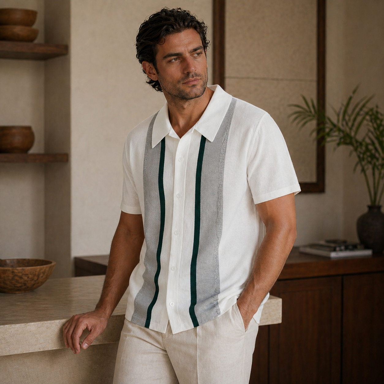 Veltic Capri Men's Knit Polo Shirt