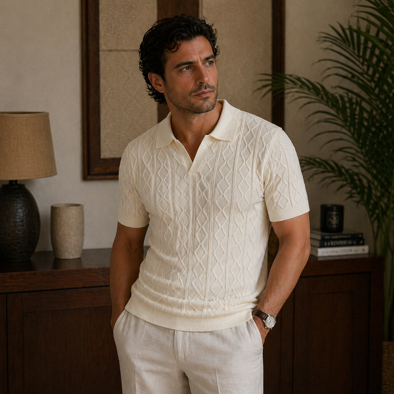 Veltic Treviso Men's Knit Polo Shirt