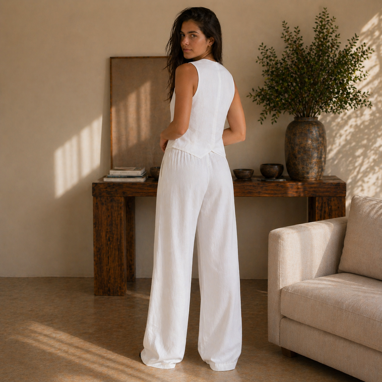 Veltic Milano Women's Linen Set
