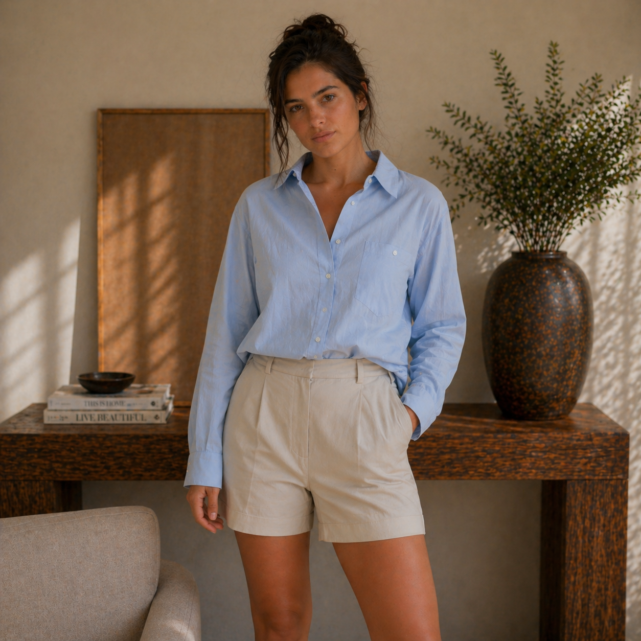 Veltic Firenze Women's Linen Shirt
