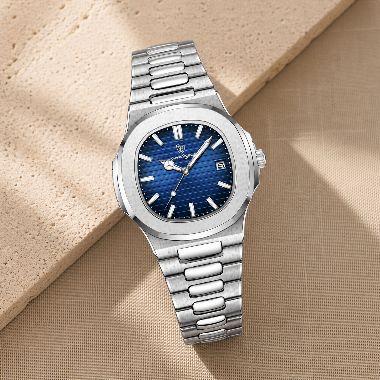 Veltic Venezia Steel Blue Stainless Steel Men's Watch