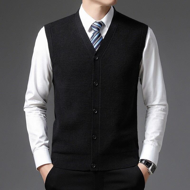 Men's Lightweight Tailored Formal Vest with Front Buttons - Veltic