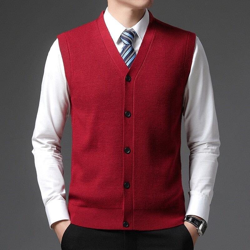 Men's Lightweight Tailored Formal Vest with Front Buttons - Veltic
