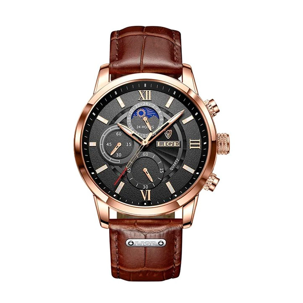 Veltic Men's Classy Watch with Leather Strap - Veltic