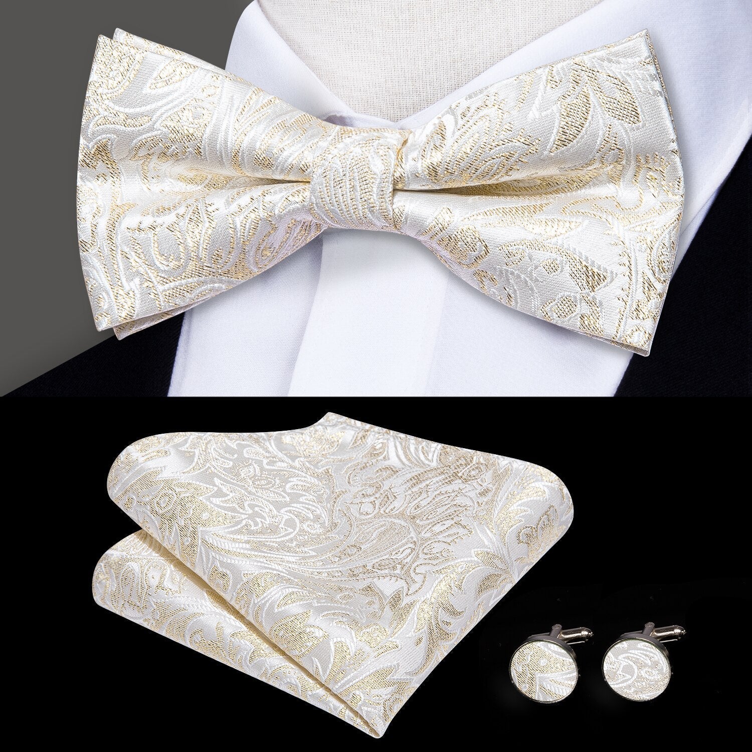 Silk Printed Bow Tie - Veltic