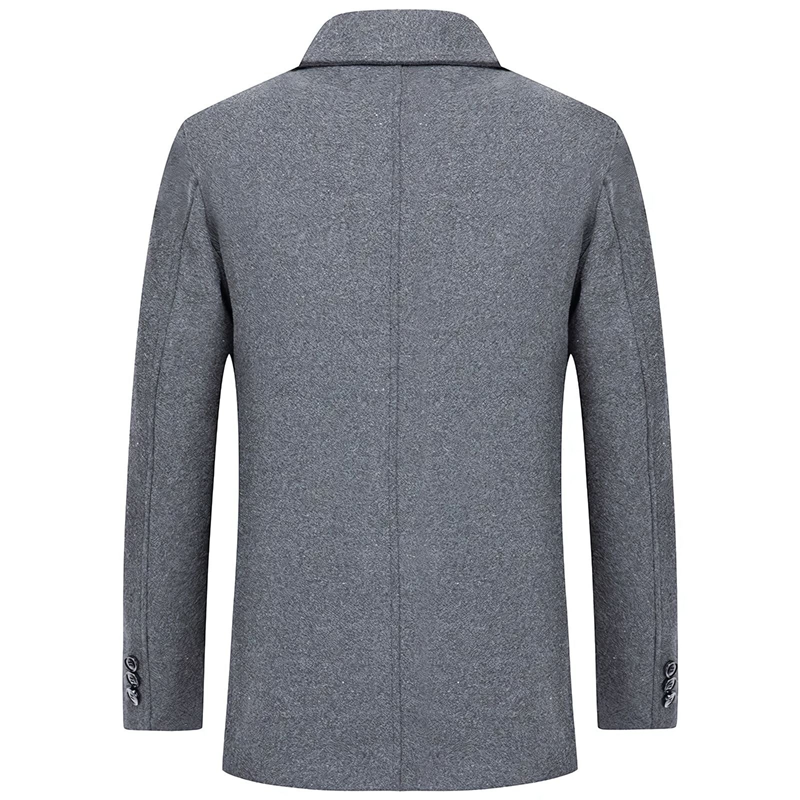Men's Short Denmark Wool Overcoat - Veltic