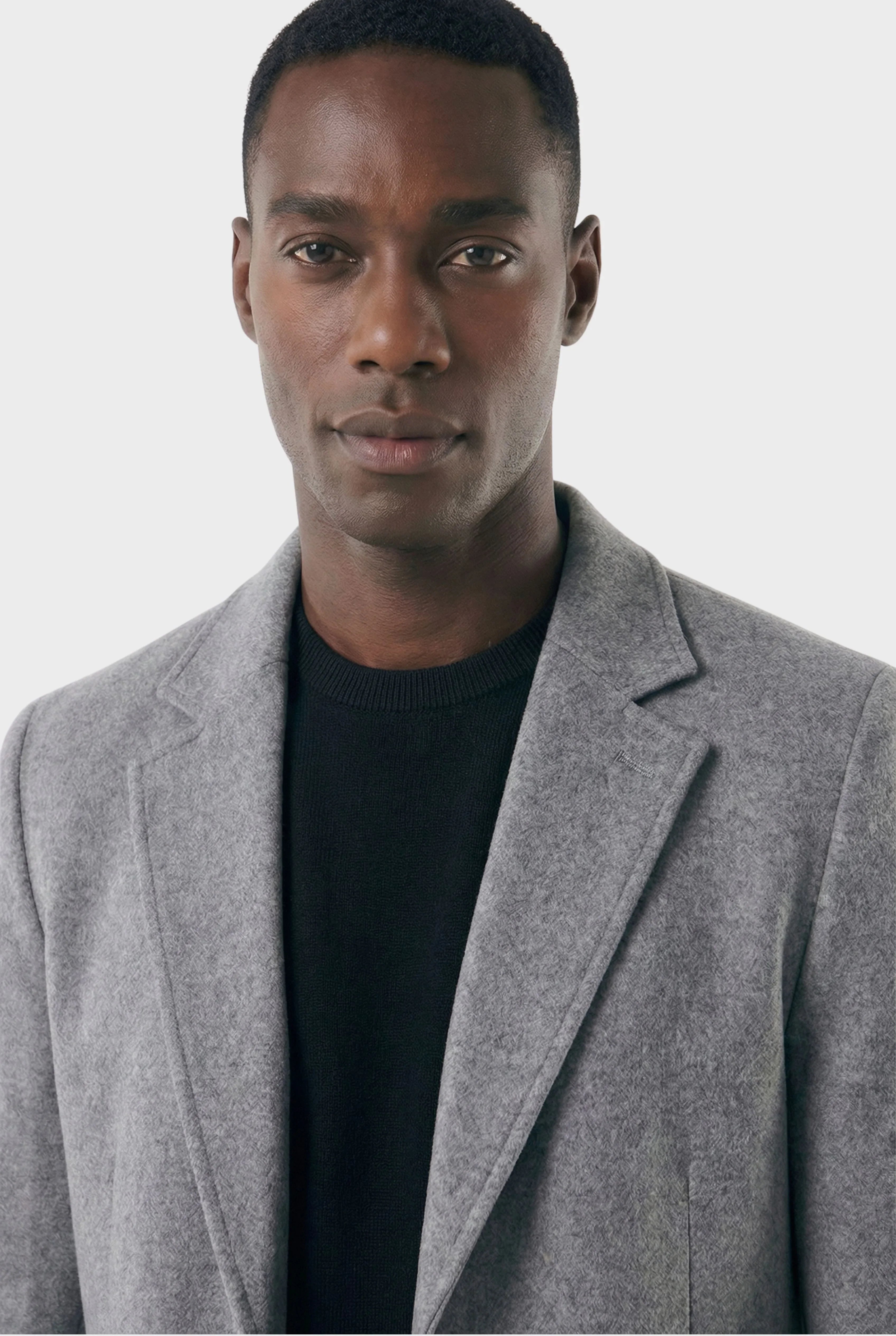 Veltic Men's Long Formal Overcoat with Notched Lapel - Veltic