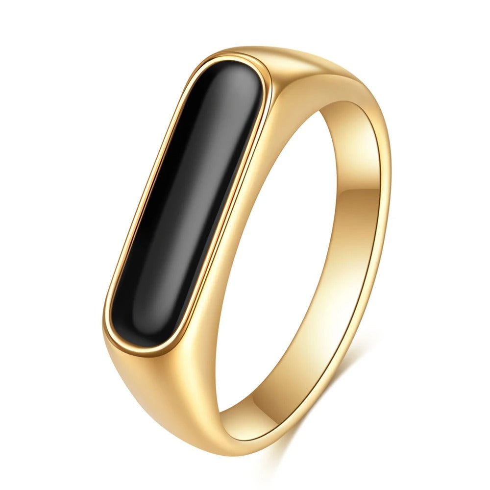 Veltic Nero Signet Ring