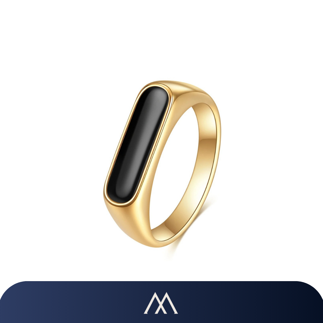 Veltic Nero Signet Ring