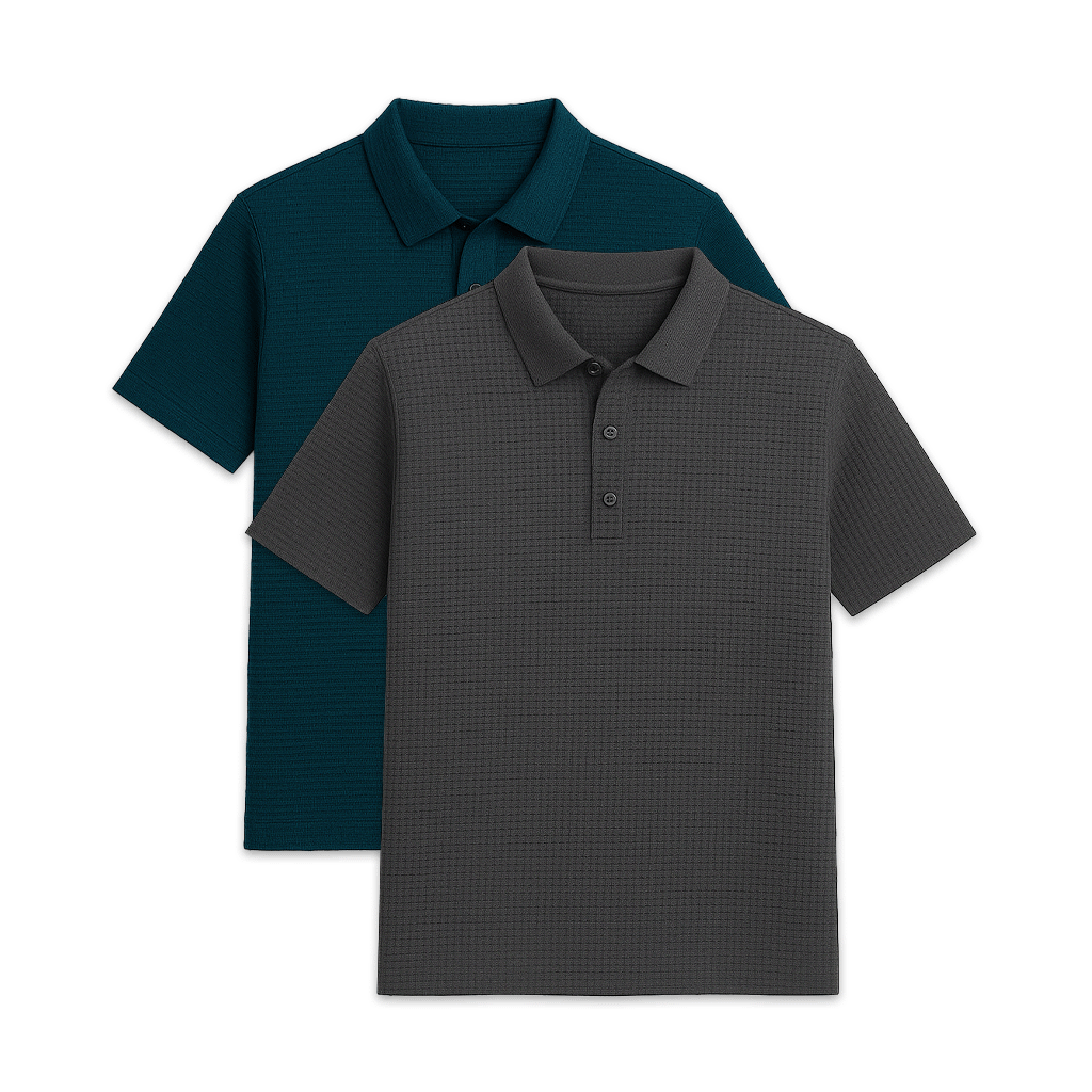 Set of 2 Premium Tech Polo Shirts - Veltic
