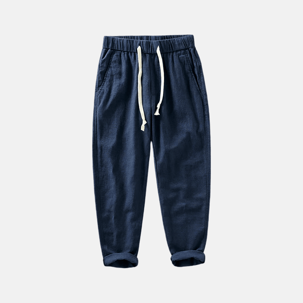 Men's Linen Trousers Santorini - Veltic