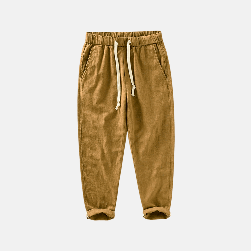 Men's Linen Trousers Santorini - Veltic
