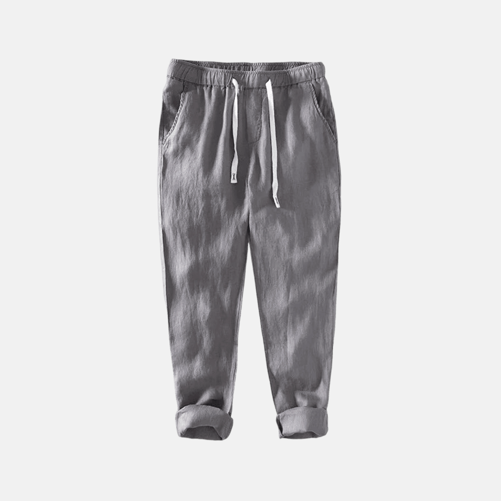 Men's Linen Trousers Ischia - Veltic