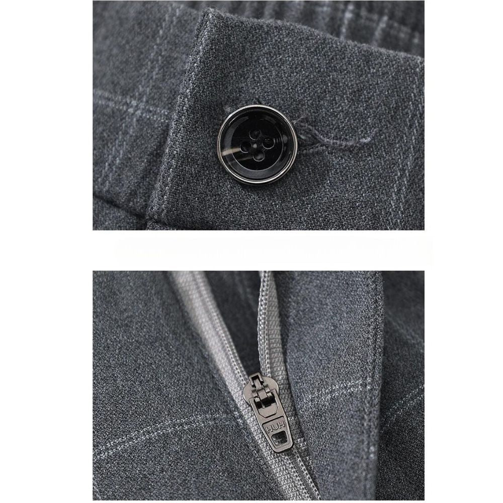 Men's Checked Dress Trousers - Veltic