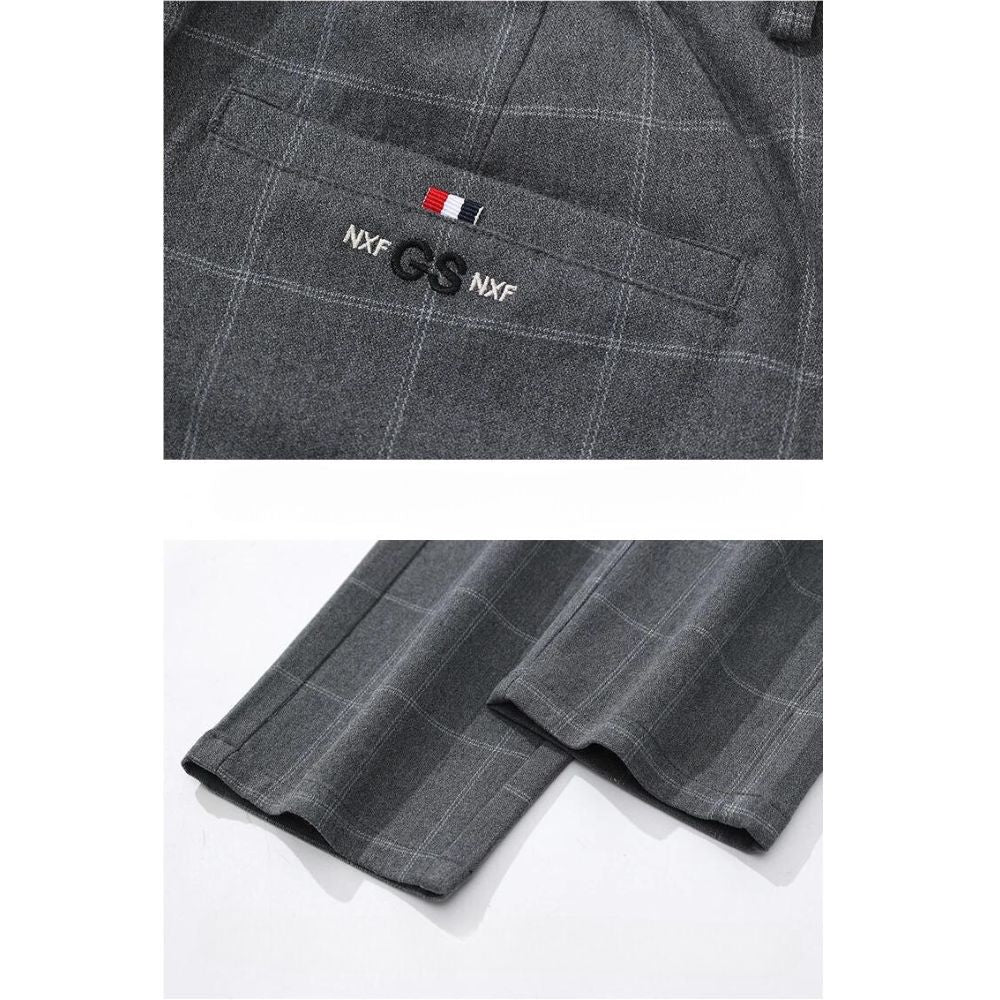 Men's Checked Dress Trousers - Veltic