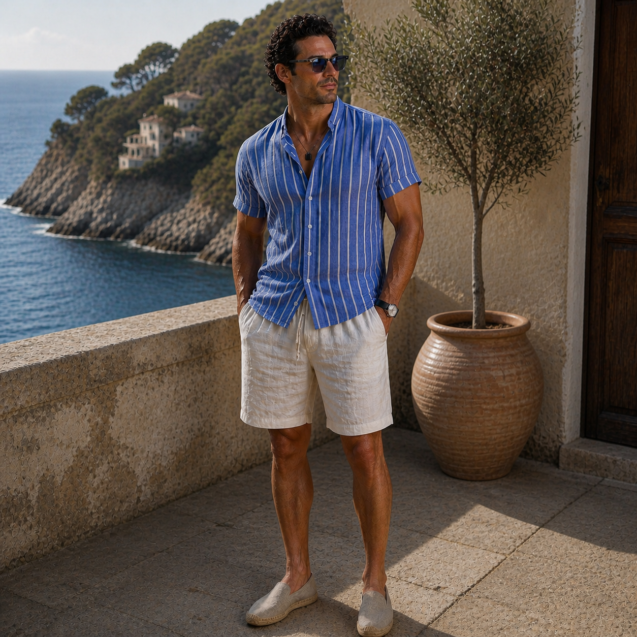 Veltic Riviera Capri Men's Linen Look