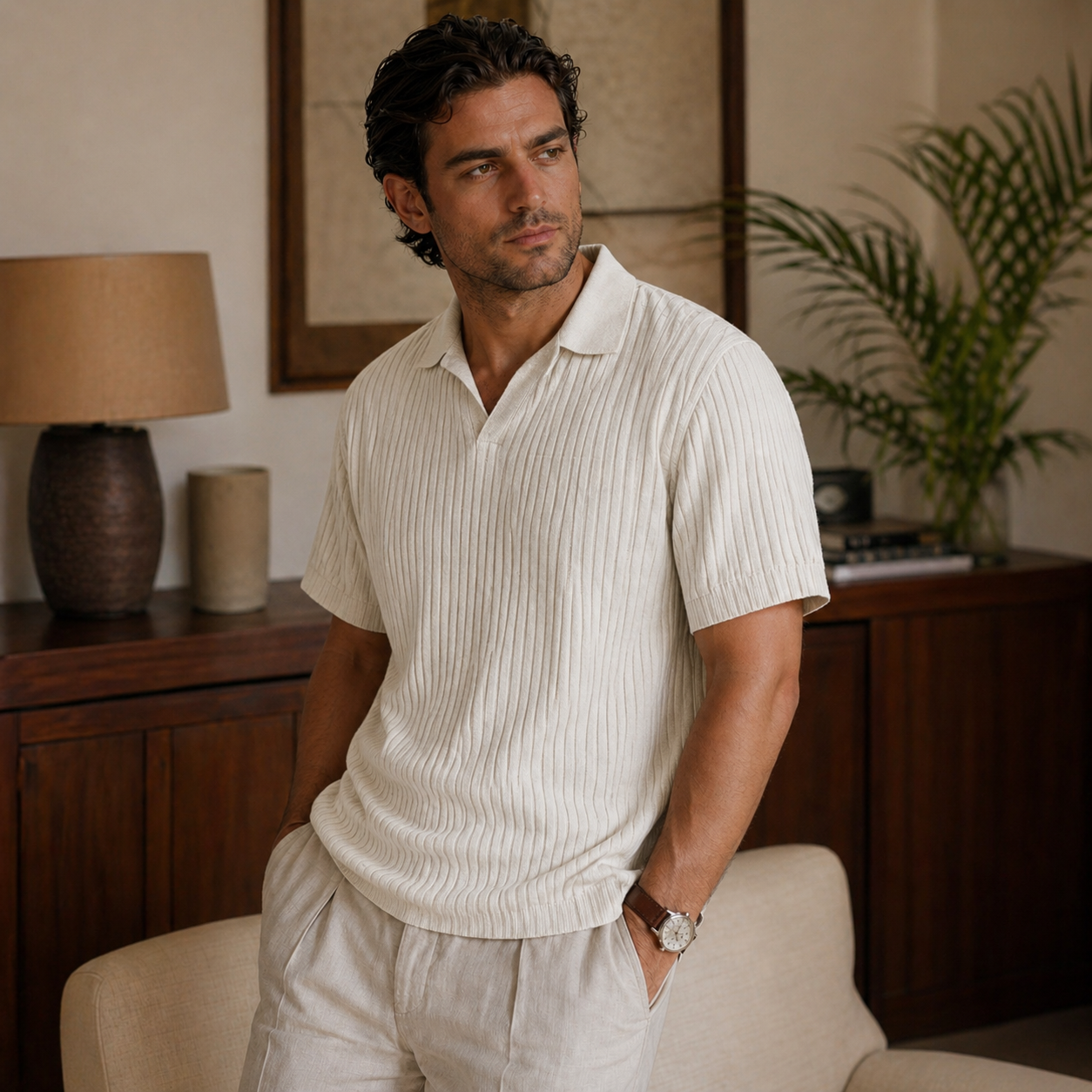 Veltic Siena Men's Knit Polo Shirt