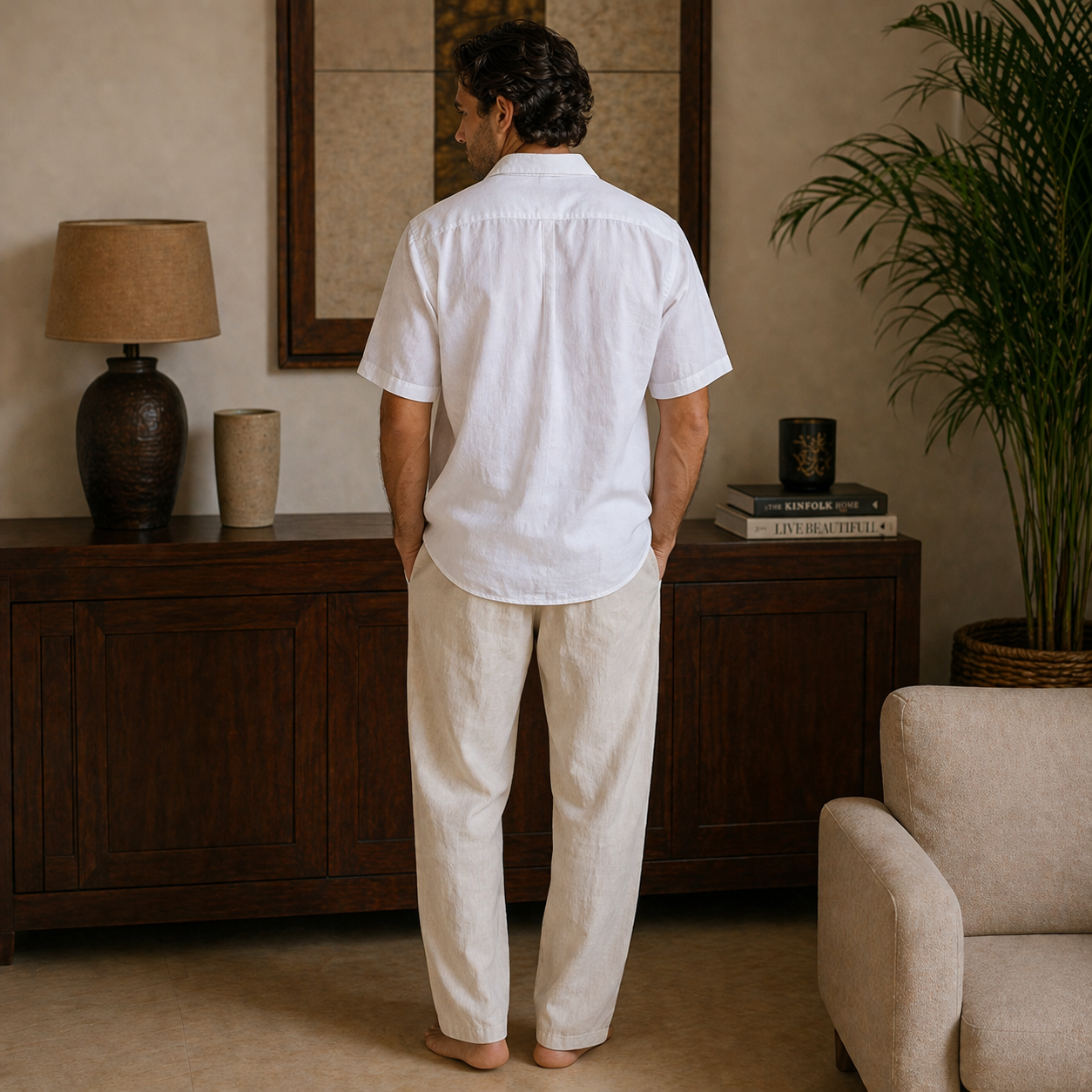 Veltic Positano Men's Linen Set
