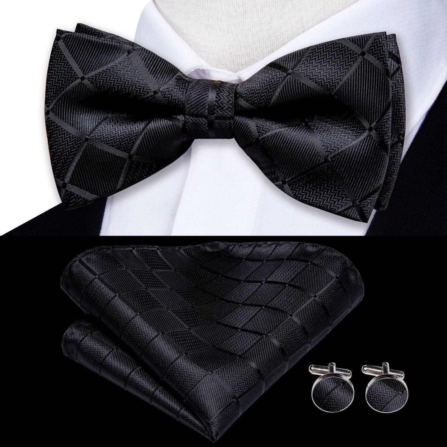 Silk Printed Bow Tie - Veltic