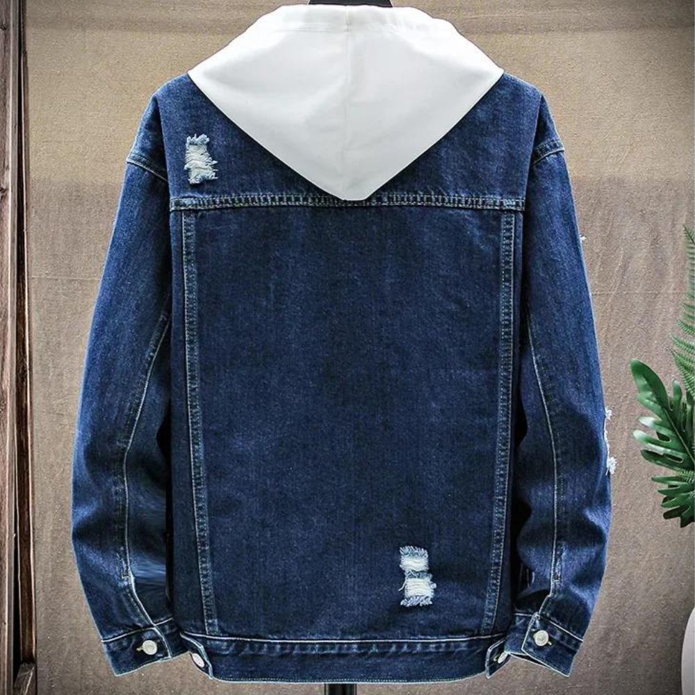 Men's Streetwear Denim Jacket - Veltic