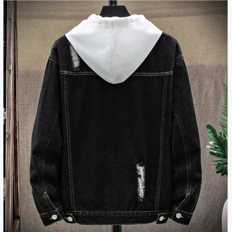 Men's Streetwear Denim Jacket - Veltic