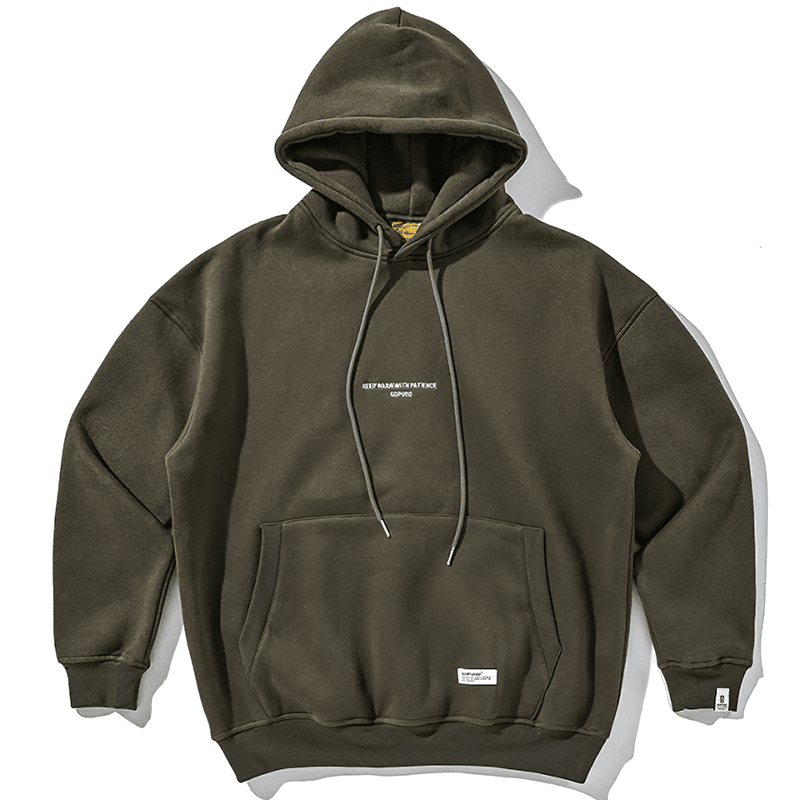 Men's Oversized Hoodie with Hood and Kangaroo Pocket - Veltic