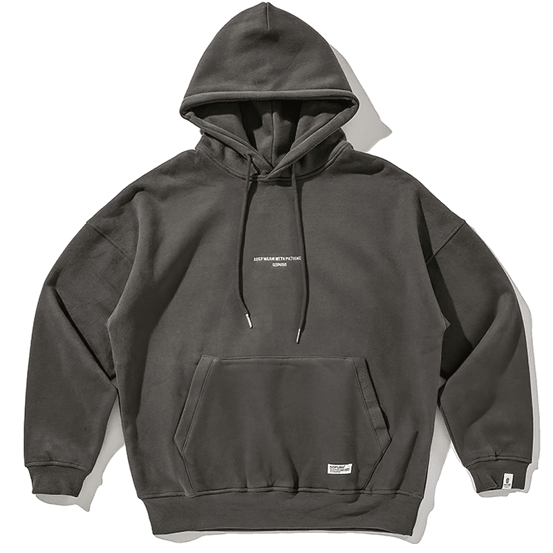 Men's Oversized Hoodie with Hood and Kangaroo Pocket - Veltic