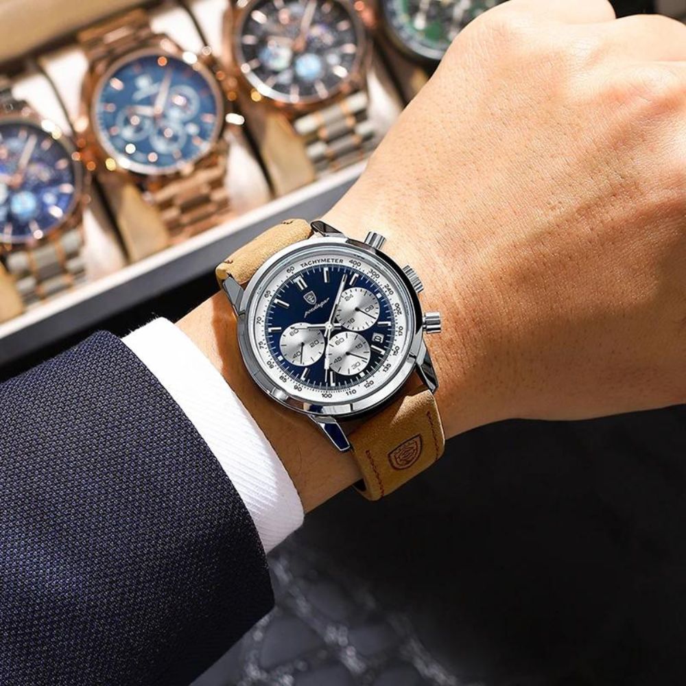 Veltic Men's Watch with Leather Strap - Veltic
