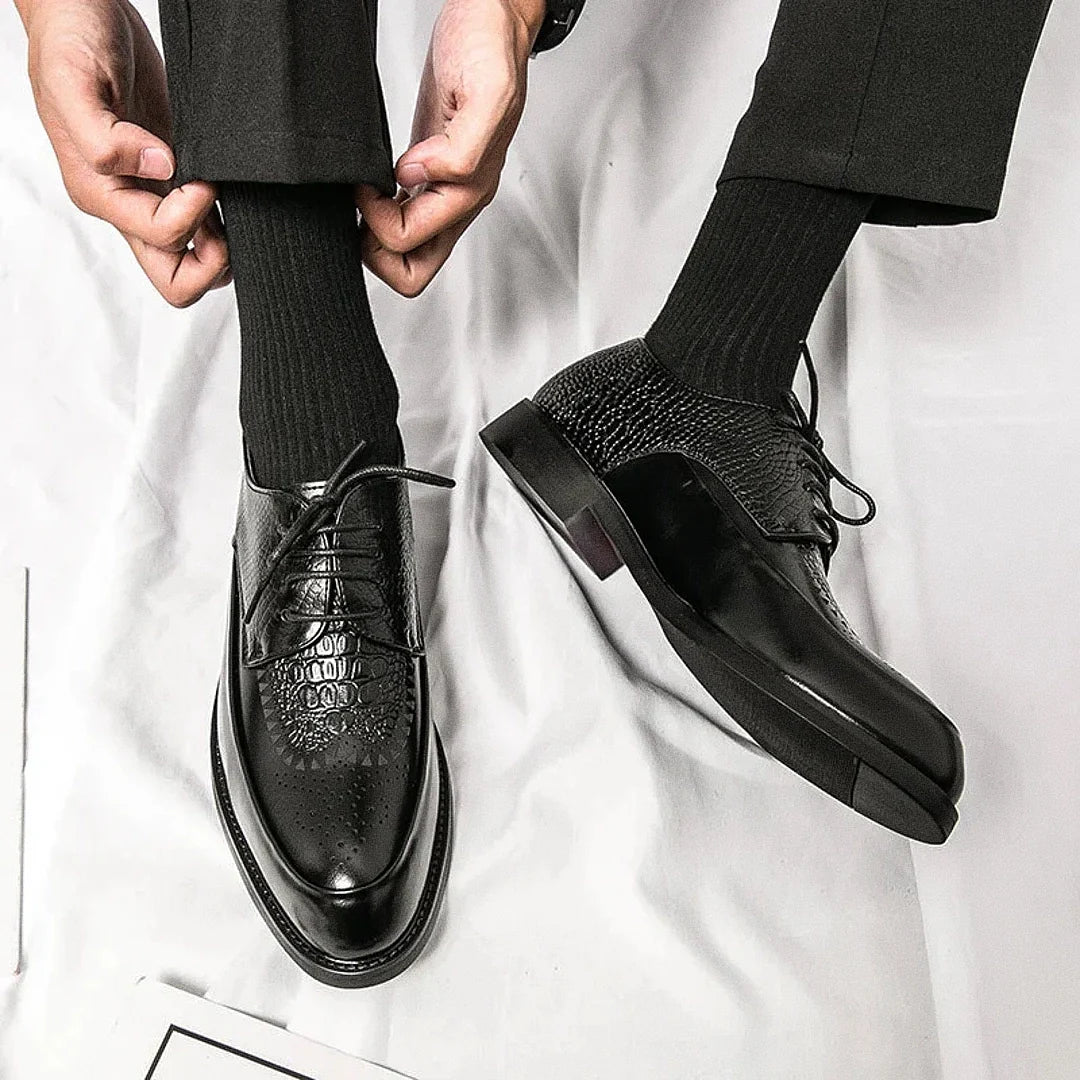 Men's Classic Derby Aranjuez Shoes - Veltic