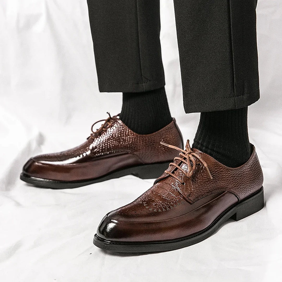 Men's Classic Derby Aranjuez Shoes - Veltic