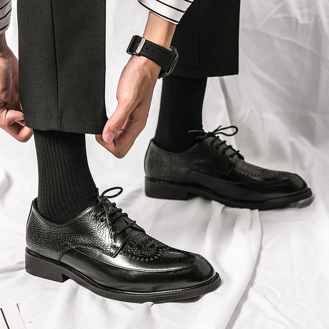 Men's Classic Derby Aranjuez Shoes - Veltic