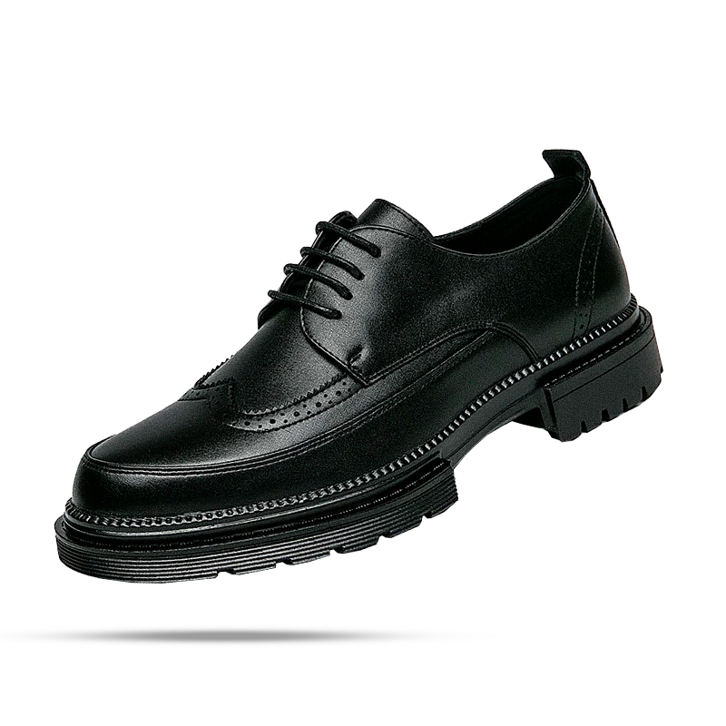 Men's Sevilha Textured Leather Derby Shoes - Veltic