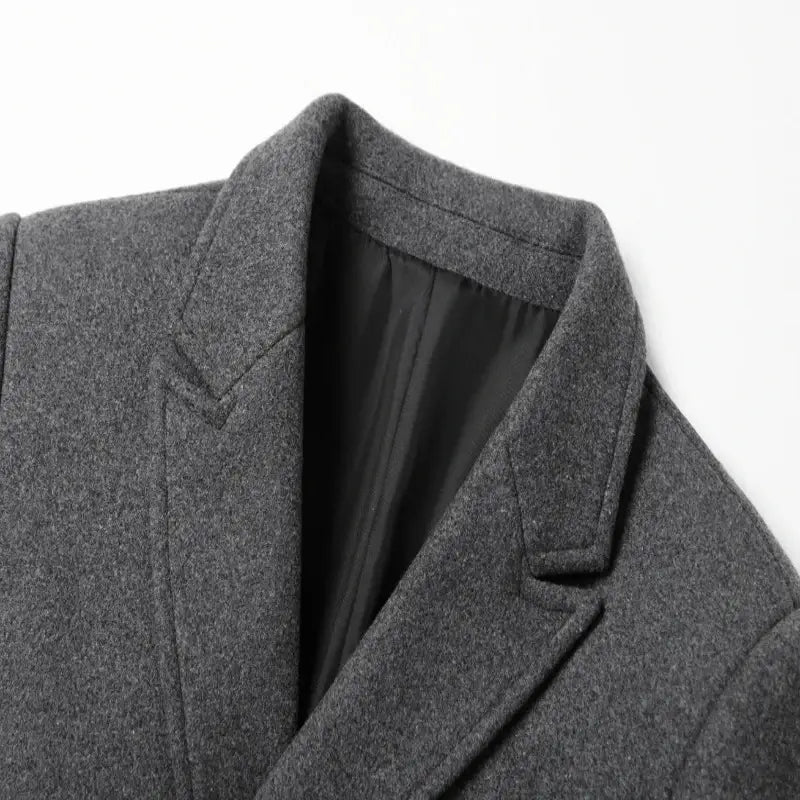 Veltic Men's Double Breasted Overcoat with Peaked Lapel Madrid - Veltic