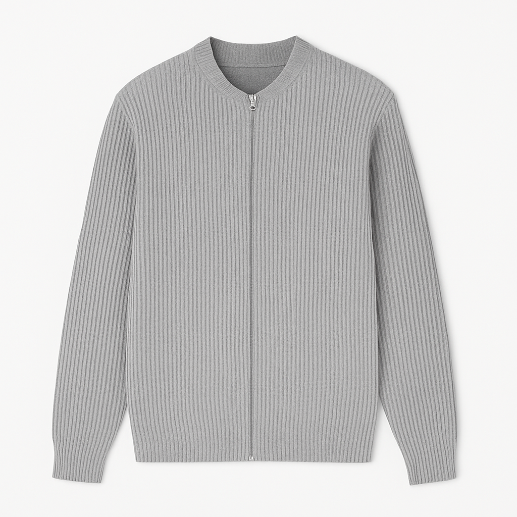 Veltic Men's Casual Sweater with Zipper Closure - Veltic