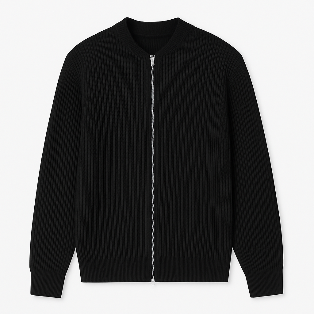 Veltic Men's Casual Sweater with Zipper Closure - Veltic