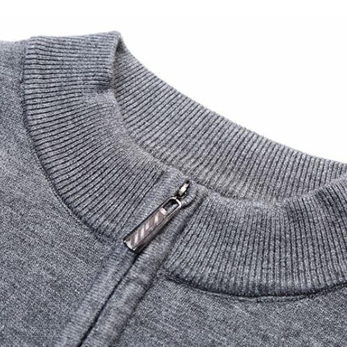 Men's Semi-High Collar Quarter-Zip Sweater Eston - Veltic