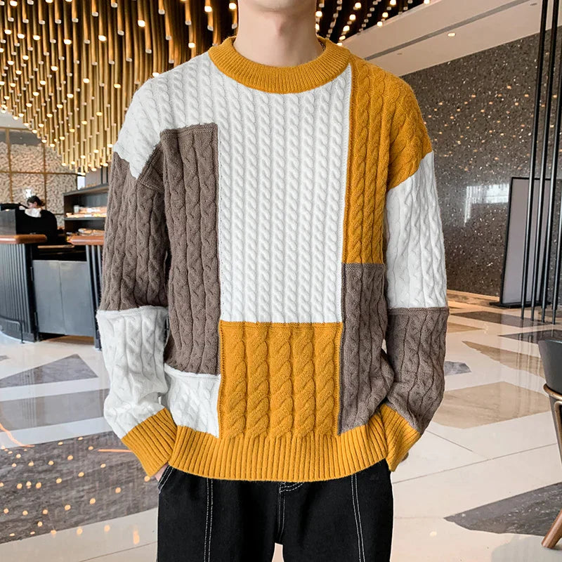 Veltic Men's Casual Lightweight Knit Sweater Street - Veltic