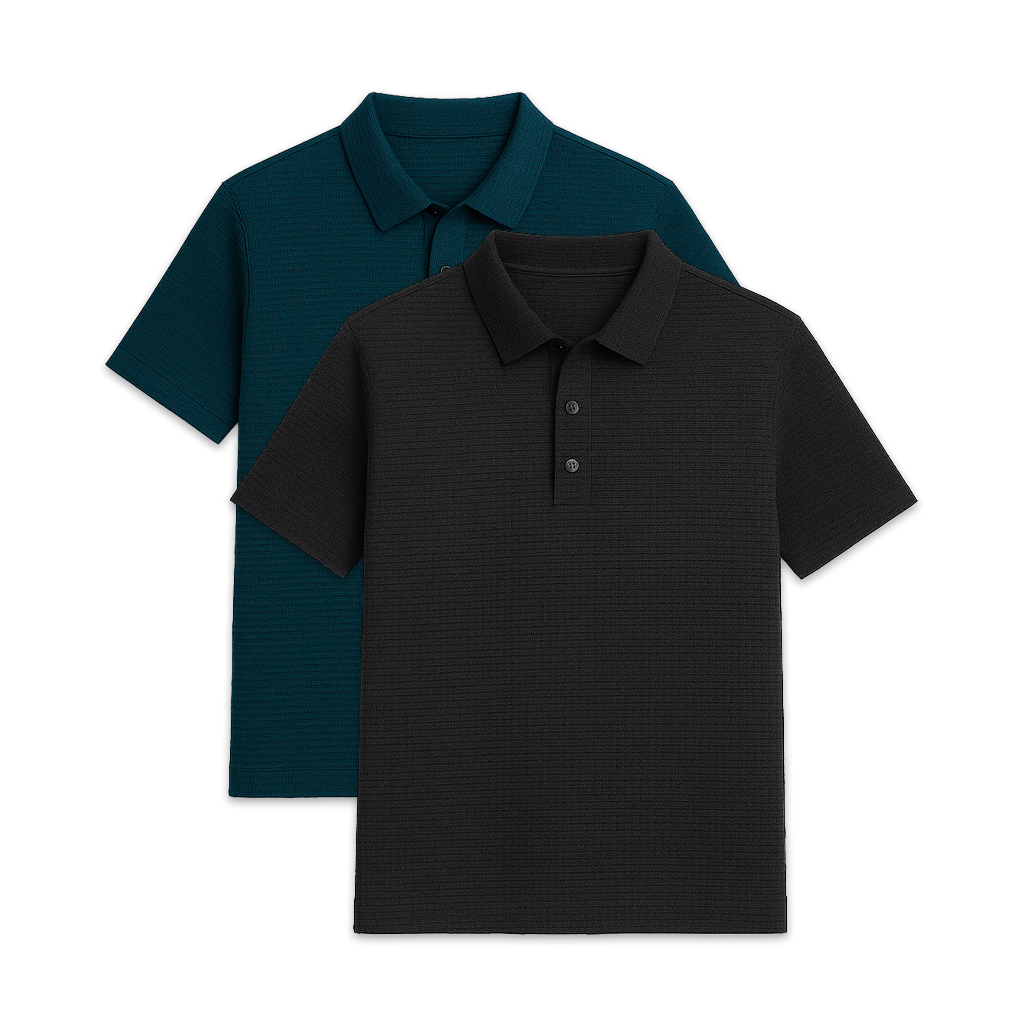 Set of 2 Premium Tech Polo Shirts - Veltic