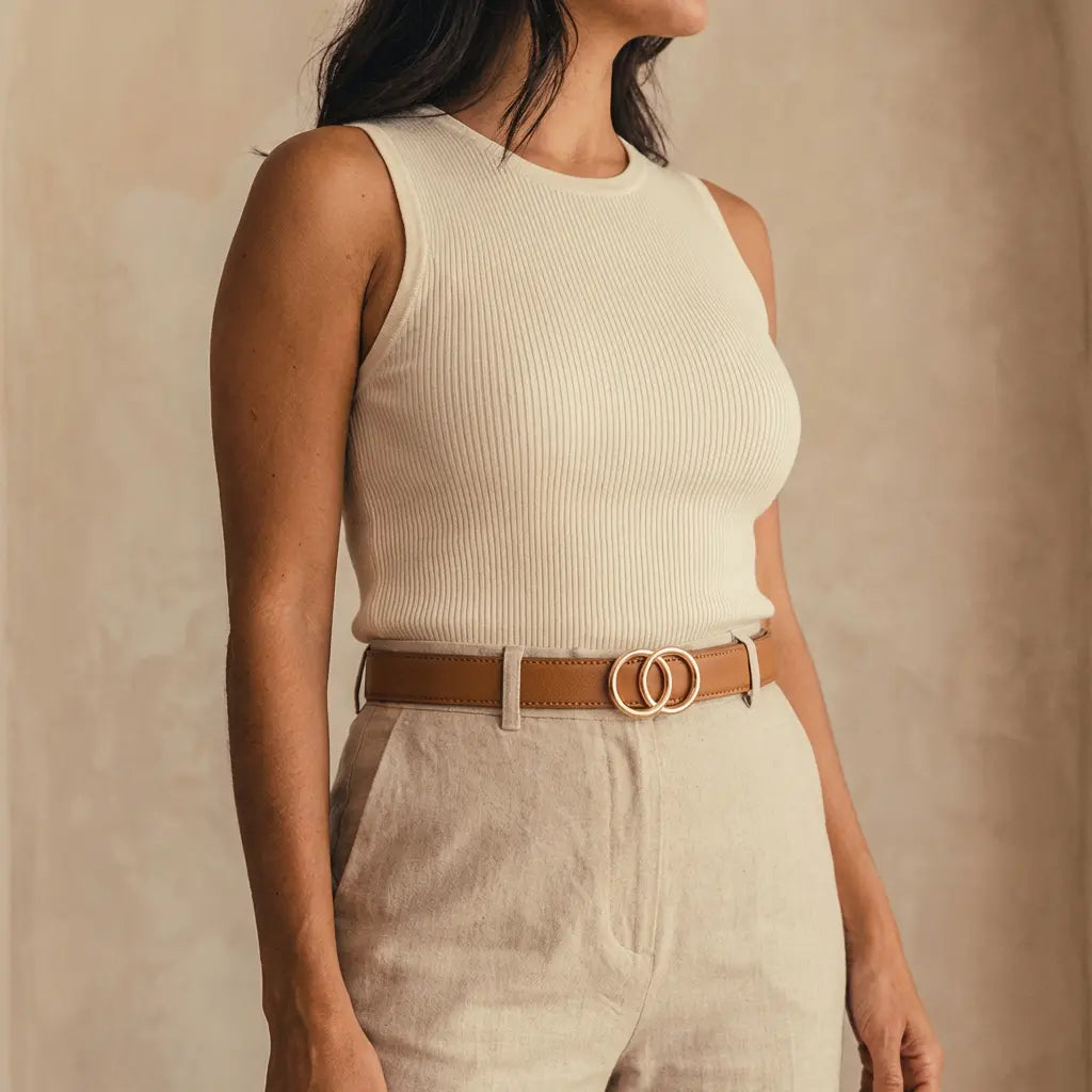 Veltic Belt | Gold-Brown